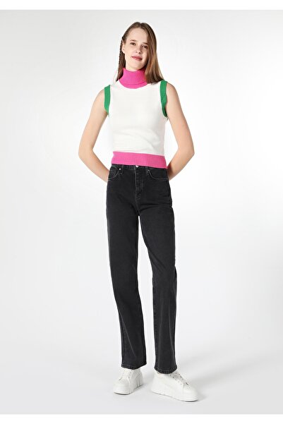 Colin's 900 Larıs Normal Kesim Yüksek Bel Düz Paça Denım Kadın Pantolon Cl1062320