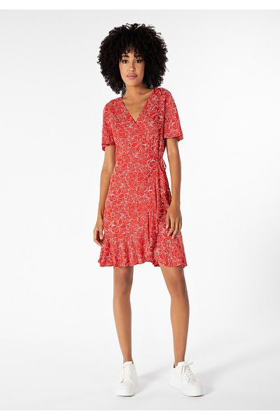 Colin's Slim Fit Women's Red Dress