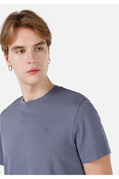 Colin's Ανδρικό κοντομάνικο μπλουζάκι Regular Fit Crew Neck Basic Blue