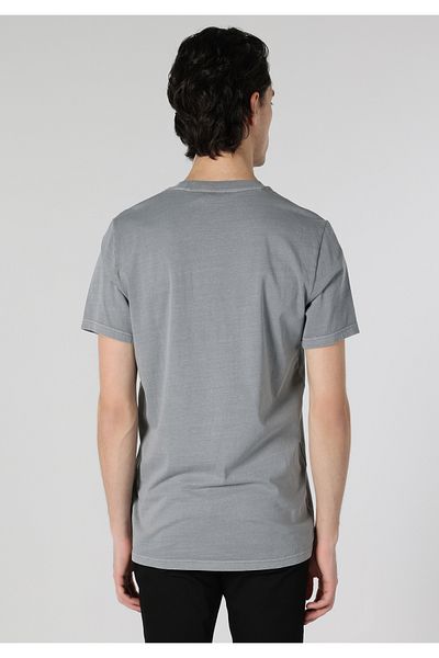 Colin's Gray Regular Fit Men's Short Sleeve T-Shirt - Printed