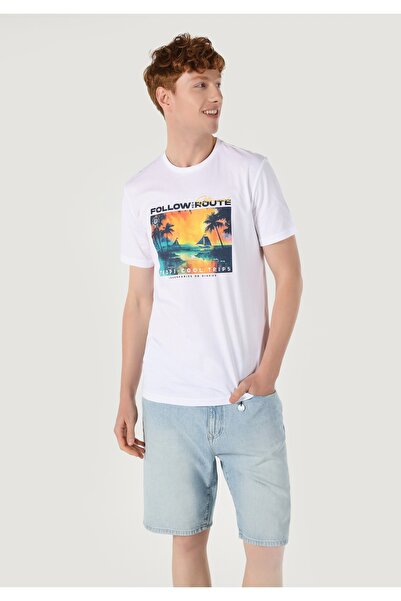 Colin's Beyaz Erkek Tshirt K.kol