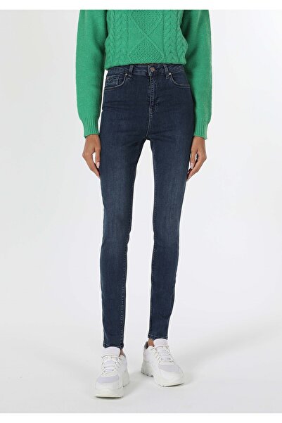 Colin's Skinny Fit Yüksek Bel Dar Paça Kadın İndigo Jean Pantolon
