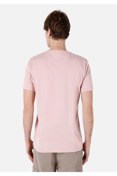 Colin's Regular Fit Crew Neck Basic Pink Men's Short Sleeve T-Shirt
