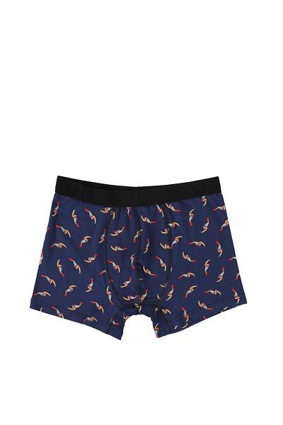 Colin's Boxer pentru bărbați cu imprimeu modern, albastru bleumarin