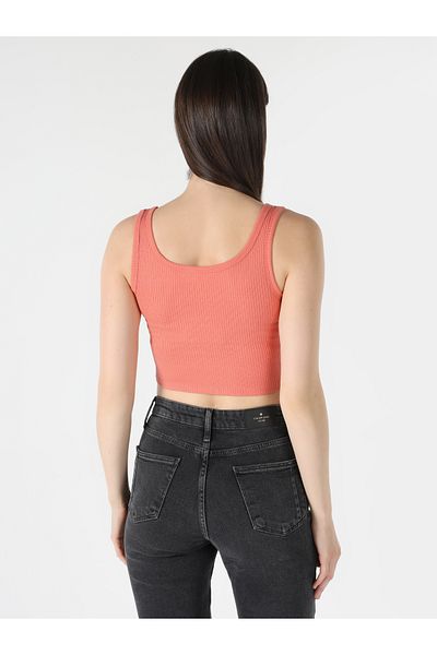 Colin's Slim Fit Women's Orange Tank Top