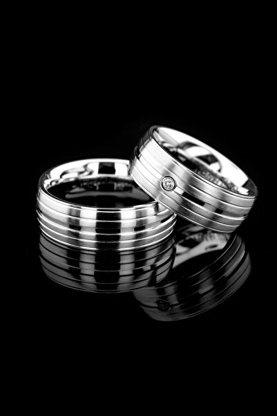 Kaya The Third Love Me Marka 1.kalite 8mm Asla Kararmaz Beyaz Renk Unisex Çel...