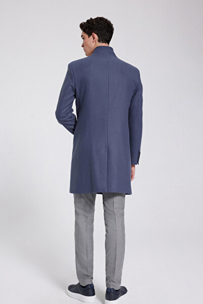 Twn Slim Fit Gri Viskonlu Palto