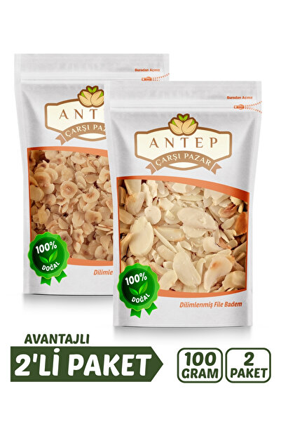 Antep Çarşı Pazar File Badem 100 Gr. | File Fındık 100 Gr.