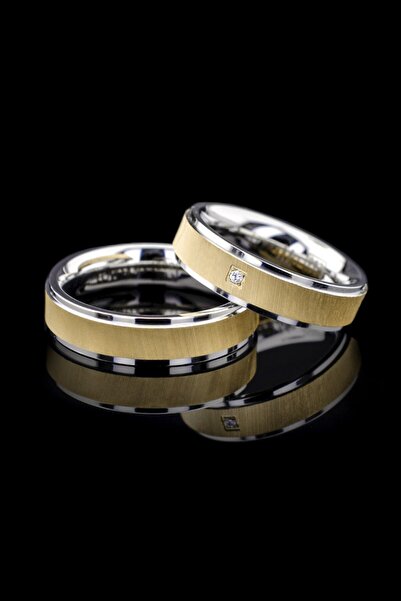 Kaya The Third Love Me Marka 1.kalite 6mm Garantili Unisex Altın Renk Çelik A...