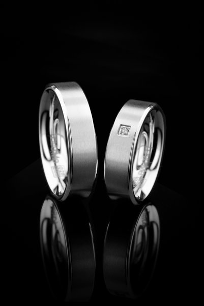 Kaya The Third Love Me Brand 6mm 1St Quality Never Tarnish Matte White Steel Wedding Band Ring Lm-028W