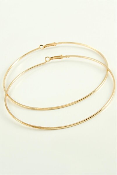 Angel Of Life Crushed Striped Metal Hoop Earrings 8-9-10 cm