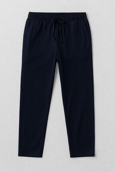 Redline Karalyan Men's Comfort Fit Relaxed Fit Cotton Trousers Navy Blue