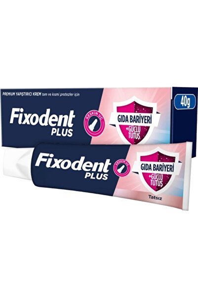 Fixodent Plus Diş Protez Yapıştırıcı Tat İçermez Krem 40 Gr