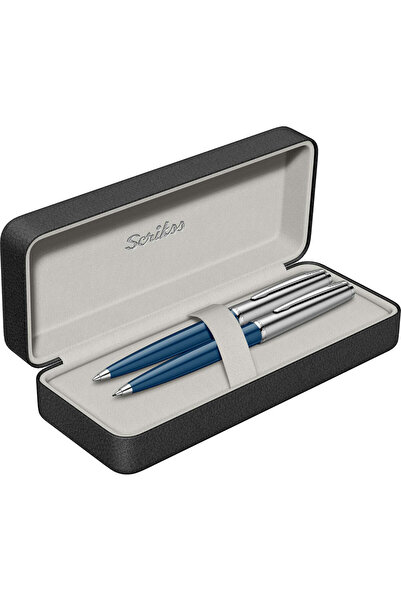 Scrikss WizDesign 78 TÜKENMEZKALEM + VERSATİL İKİLİ SET LACİVERT (ÖMÜR BOYU G...