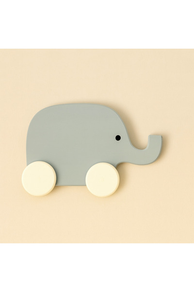 tinyminywoods ahşap fil tekerlekli oyuncak el yapımı doğal sevimli eğlenceli dekor oyuncaklar