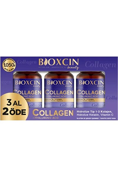 Bioxcin Collagen Hyaluronic Acid Hidrolize Tip 1-3 Kolajen 3 X 30 Tablet - 3 ...