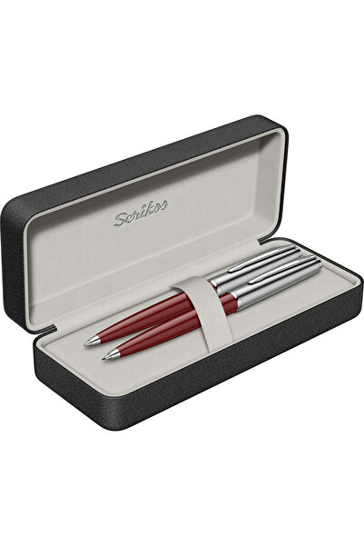 Scrikss WizDesign 78 TÜKENMEZKALEM + VERSATİL İKİLİ SET BORDO (ÖMÜR BOYU GARA...