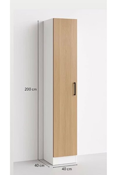 xhomedekor Tek Kapaklı Çok Raflı Dolap