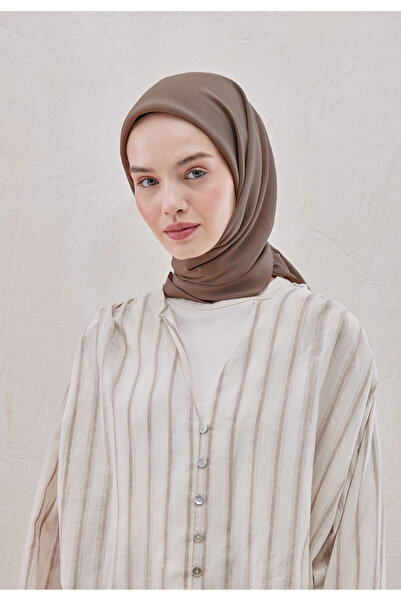 Fresh PAMUK İPEK EŞARP VİZON