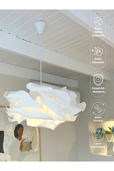 Maison Avf Vehha Tasarım Eva Beyaz Modern Sarkıt Avize