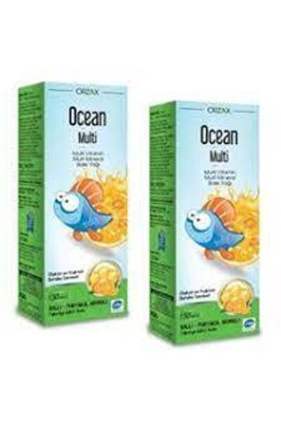Ocean Multivitamin Multimineral Balık Yağı Ballı-portakal Aromalı Şurup 150ml 2 Li Paket