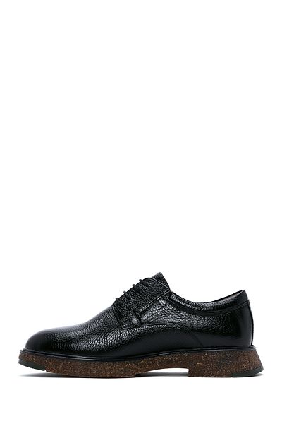 Derimod Men's Black Lace-Up Leather Casual Shoes 25Wfd6706Ft
