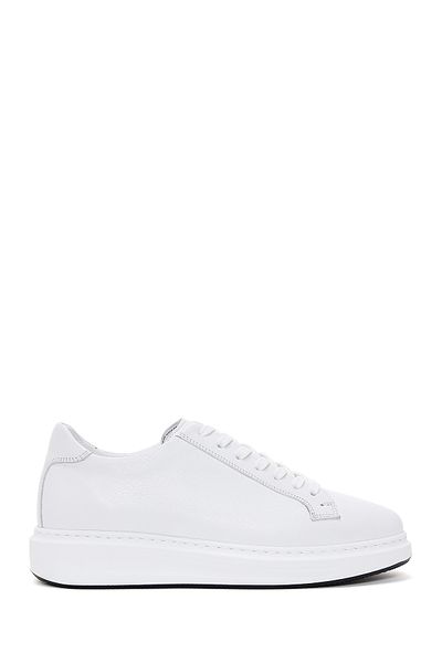 Derimod Men's White Lace-Up Leather Sneaker 25Wfd640718