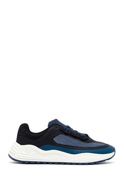 Derimod Acbc X Derimod Men's Navy Blue Laced Thick Sole Fabric Sneaker 25Sfd78026F