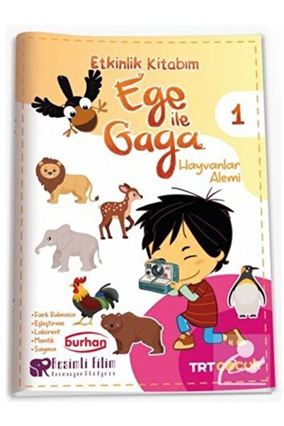 Burhan Yayınları كتاب أنشطة Gaga الخاص بي مع بحر ايجه 1 عالم الحيوان