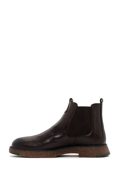 Derimod Men's Brown Leather Chelsea Boots 25Wfd6704Ft