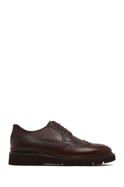 Derimod Men's Brown Lace-Up Leather Casual Shoes 25Wfd610818