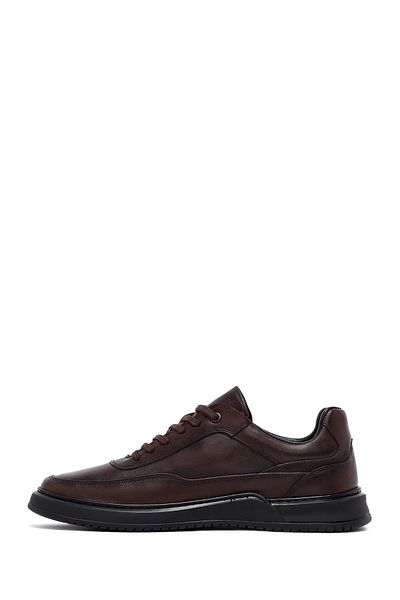 Derimod Men's Brown Lace-Up Leather Casual Sneaker 25Wfd660318