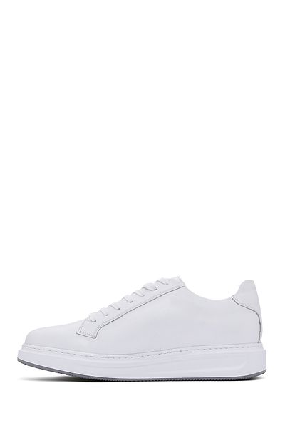 Derimod Men's White Lace-Up Leather Sneaker 25Wfd610018
