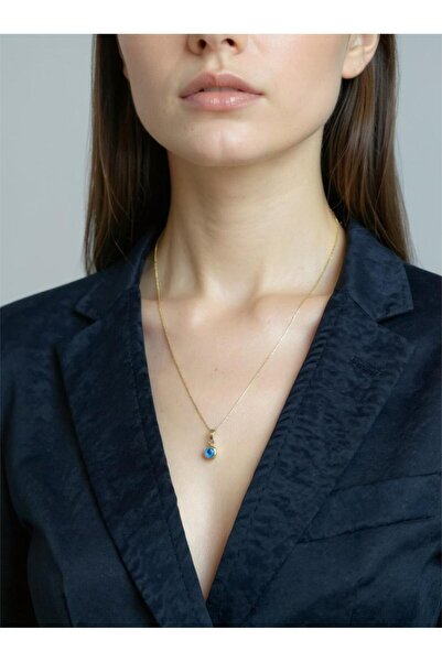 Altıncık 14 Ayar Altın Göz Kolye