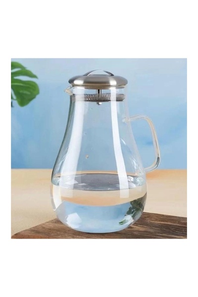 ACAR AC22.0416 Metal Kapaklı Cam Sürahi 2 Lt