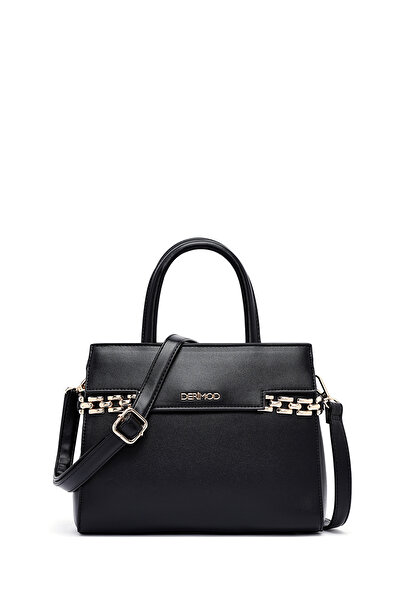 Derimod Geantă de umăr neagră cu lanț lung pentru femei 25SBD264218