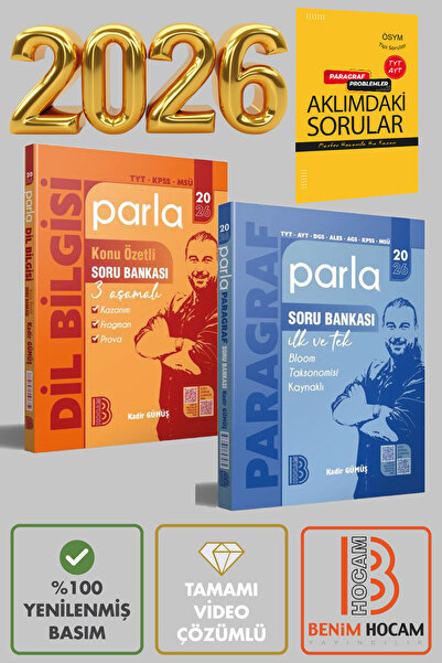 Benim Hocam Yayınları Benim Hocam Parla Dilbilgisi & Paragfaf Soru Bankası Ta...
