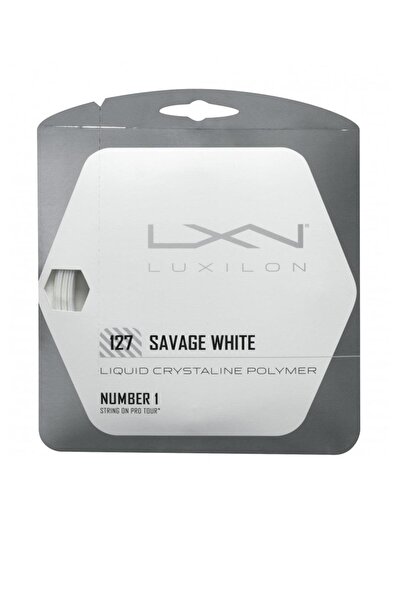 Wilson Luxilon Savage 127 Beyaz Tenis Kordaj Teli 12m