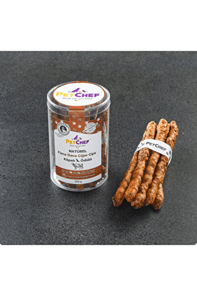 Petchef Köpek Için Füme Dana Ciğer Ödül Cipsi (2 Adet x 100 gr)