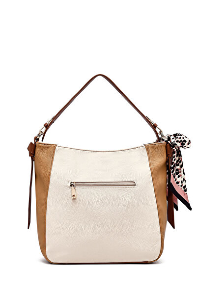 Derimod Women's Beige Long Strap Classic Shoulder Bag 25Sbd2545Ft