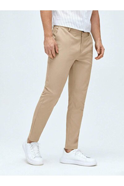 Cuqq Denim Casual Regular Fit Erkek Keten Chıno Pantolon