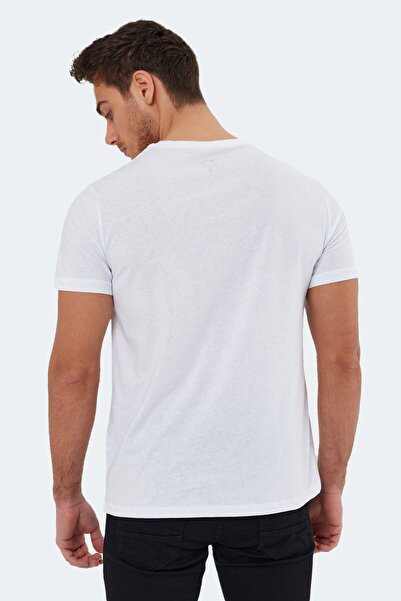 Slazenger Ανδρικό λευκό μπλουζάκι KAURI