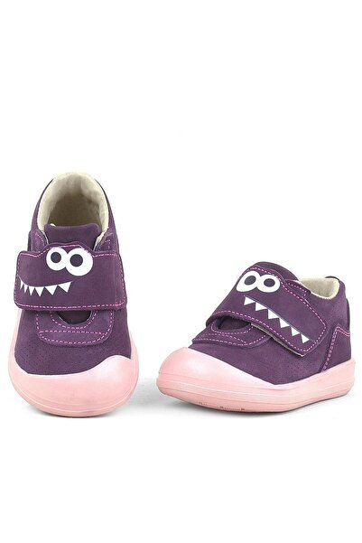 Rakerplus Dino Genuine Leather Purple High Top Baby Shoes
