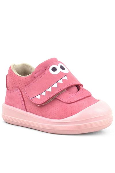 Rakerplus Dino Genuine Leather Pink High Top Baby Shoes