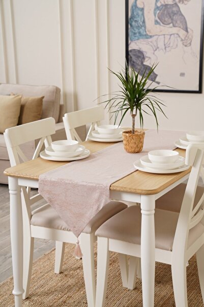 TOSHE 35cm X 150cm Powder Runner, Decorative Runner, Patterned Runner