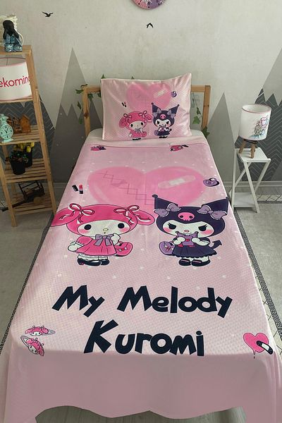 dekomingo Heart Kuromi My Melody Baby and Children's Room Pi̇ke Set