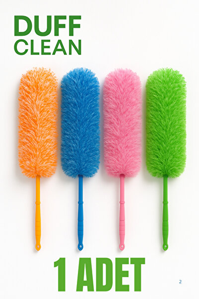 DUFF CLEAN Mikrofiber Manyetik Anti-statik Bükülebilen Toz Alma Püskülü (1 ADET)