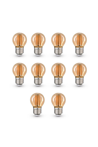 ORBUS Dekoratif Ampul E27 4w Amber Sarı Işık 10 Adet