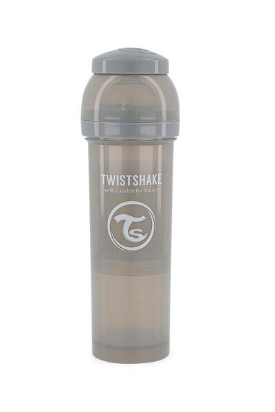 Twistshake Gray Anti-Colic Baby Bottle (4+ Months) (330 ml)