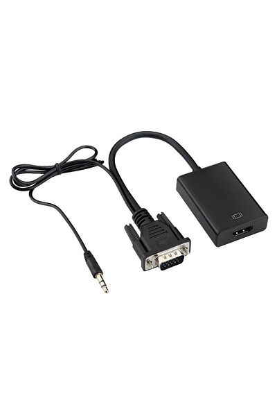 HOPE R VGA male to HDMI female adapter converter, audio cable and micro USB cable, HOPE R